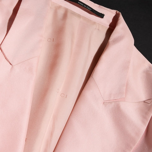 Fine silk faille jacket - light pink