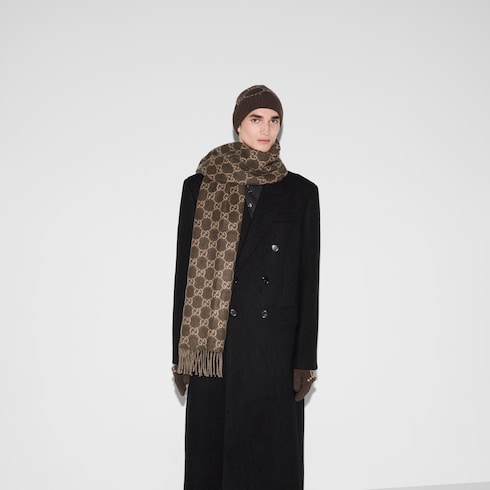 GG cashmere scarf - beige
