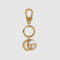 Double G keychain - gold-toned metal