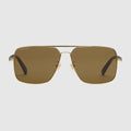 Navigator frame sunglasses - gold-toned metal