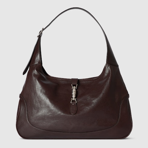 Gucci Jackie 1961 large crossbody bag - dark brown leather