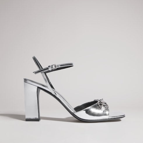 Women's Signora sandal - metallic silver leather