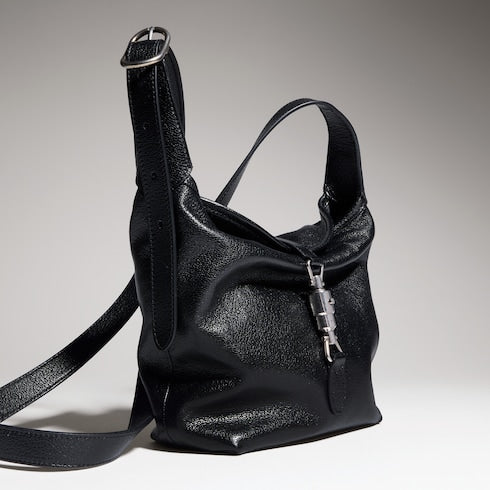 Mini bag - black leather