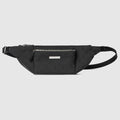 Flatpack small belt bag - black GG canvas