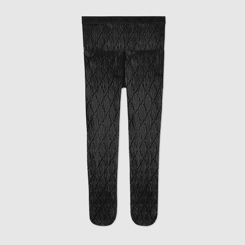 Black Interlocking G Tights - Black
