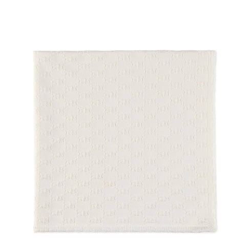 Baby GG cotton blanket - off white