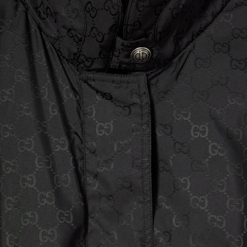 GG nylon zip jacket - black