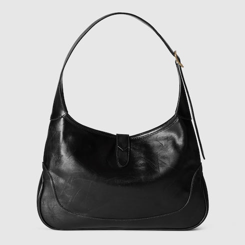 Gucci Jackie 1961 medium shoulder bag - black hand-treated leather
