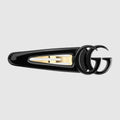 Hair clip with Double G - black resin