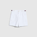 Children's crinkle cotton shorts - white