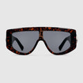 Rectangular frame sunglasses - dark brown tortoiseshell