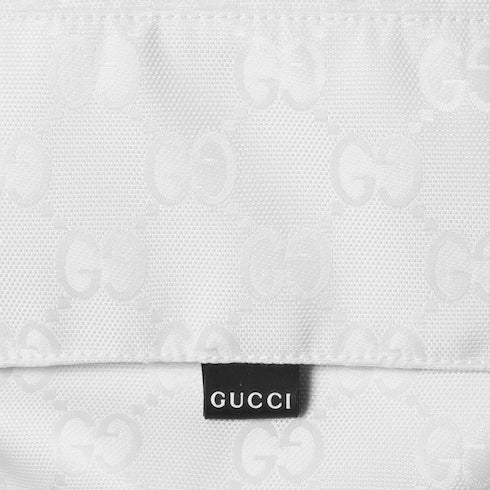 GG technical fabric jacquard jacket - white