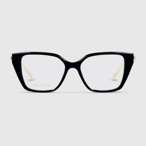 Cat eye optical frame - black