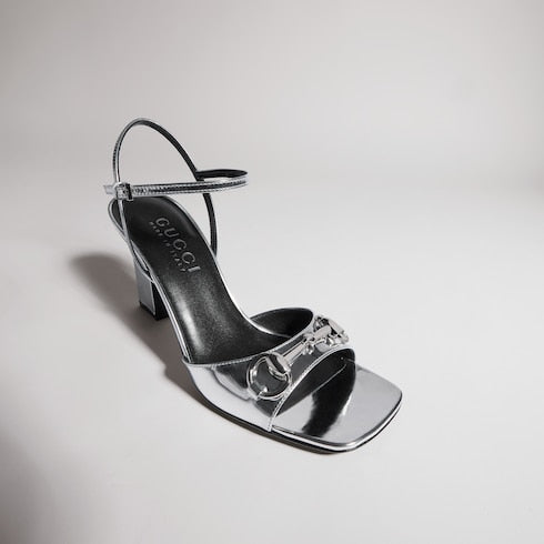 Women's Signora sandal - metallic silver leather