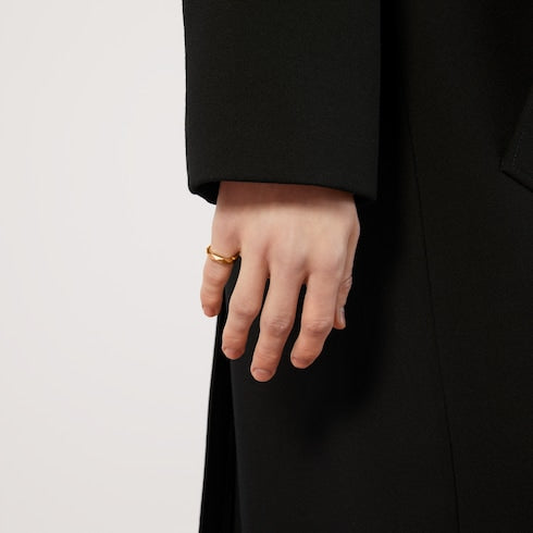Gucci Link to Love 18k studded ring - 18k yellow gold