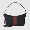 Lunetta small crossbody bag - black GG canvas