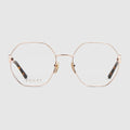 Square optical frame - rose gold-toned
