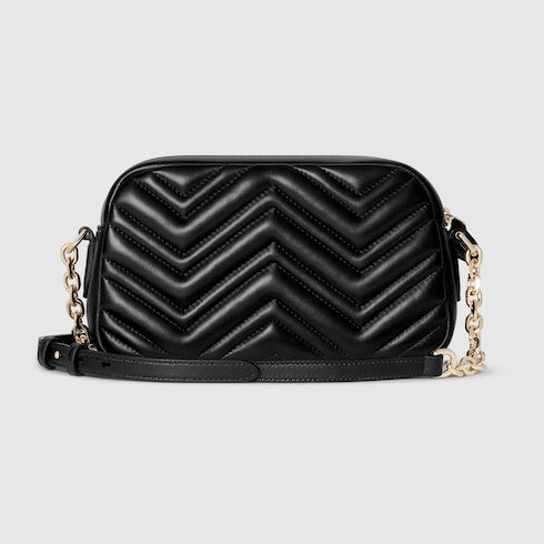 GG Marmont small camera bag - black leather