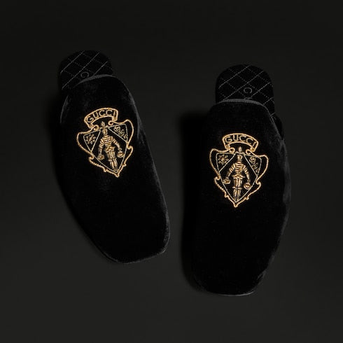 Men's Ragazzo slipper - black velvet