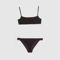 GG stretch jersey bikini - dark brown