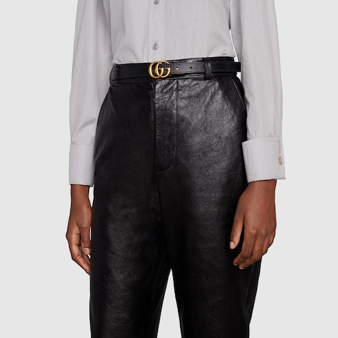 GG Marmont reversible thin belt - neutral at GUCCI.COM. Enjoy Free Delivery and Complimentary Gift Wrapping.