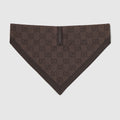Large/extra-large pet bandana - dark brown silk