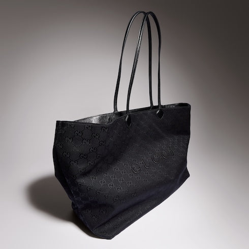 Gucci NY large tote bag - grey and black GG canvas