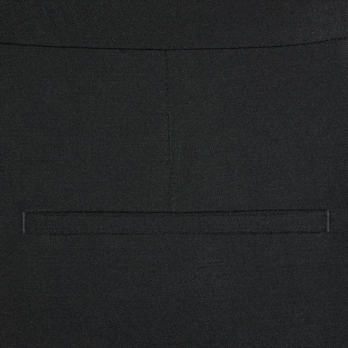 Light wool mohair canvas suit - black