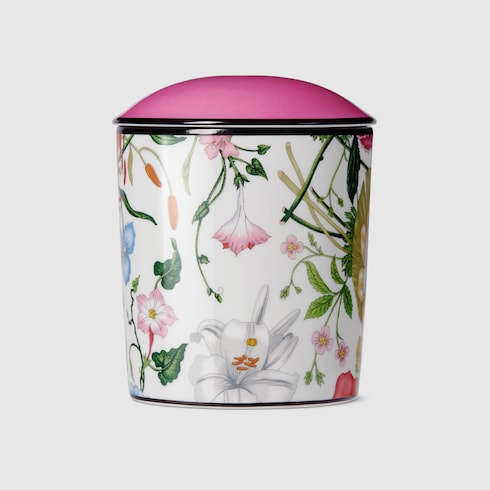 Gucci Flora print candle, Fresia scent - white and multicolor