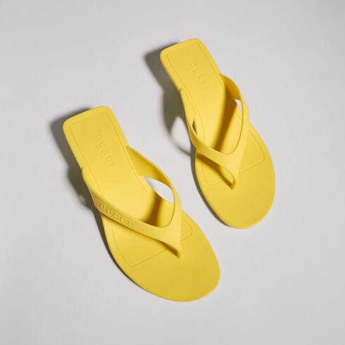 Women's Vittoria thong - yellow rubber