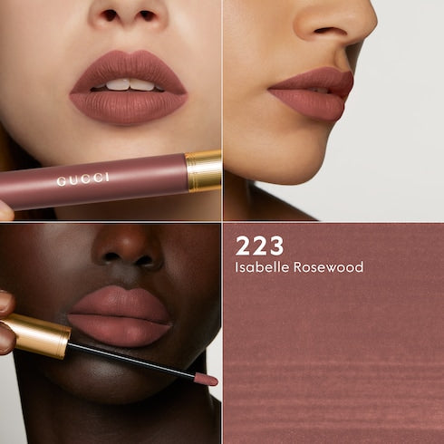 124 Emilie Brown, Rouge à Lèvres Liquide Mat Lipstick - 223 Isabelle Rosewood