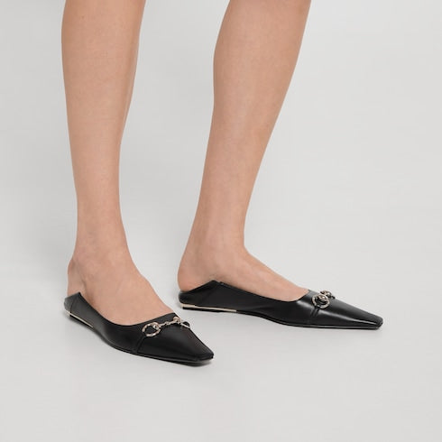 Women's Vittoria ballerina - black leather
