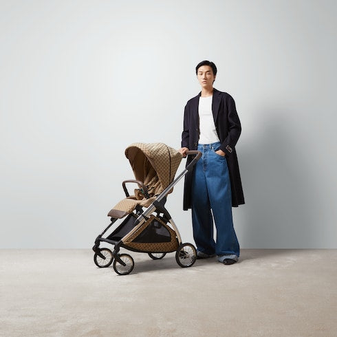 Gucci Stroller - beige and ebony GG canvas