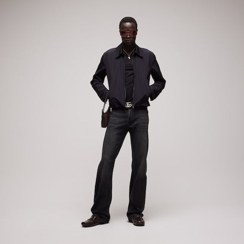 Men's driver with Gucci crest - dark brown leather