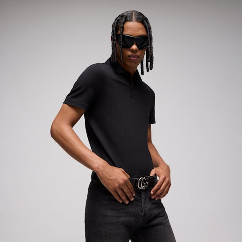 Reversible GG Marmont belt - black leather