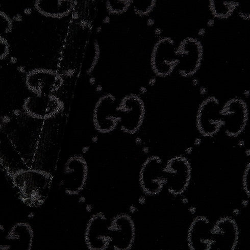 Stretch GG velvet devoré shirt - black