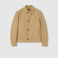 GG cotton gabardine jacket - beige