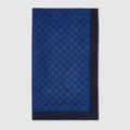 GG cotton terrycloth beach blanket - blue
