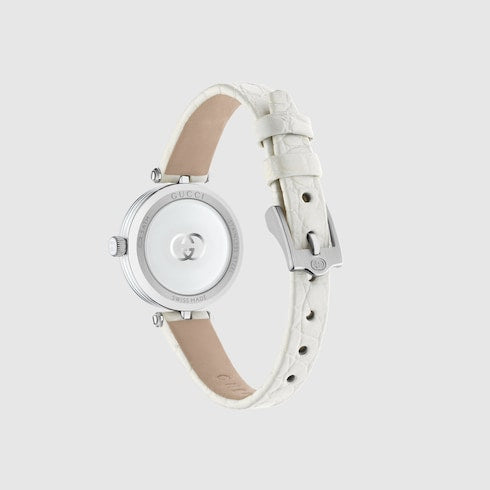 Model 2000 watch, 24mm - white alligator