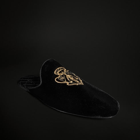 Men's Ragazzo slipper - black velvet