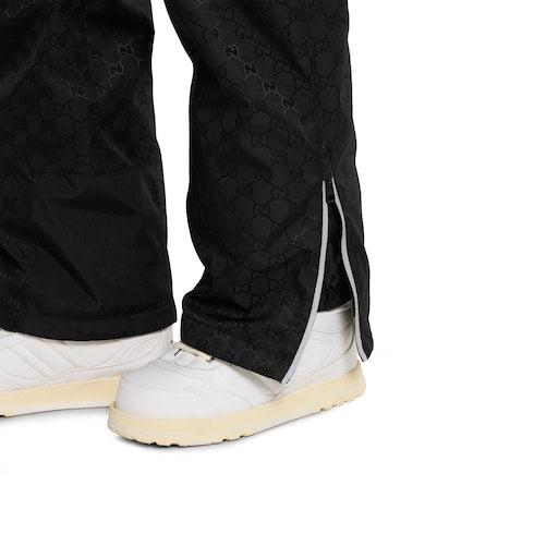 GG technical fabric jacquard pant - black
