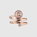 Gucci Interlocking 18k spiral ring - 18k rose gold