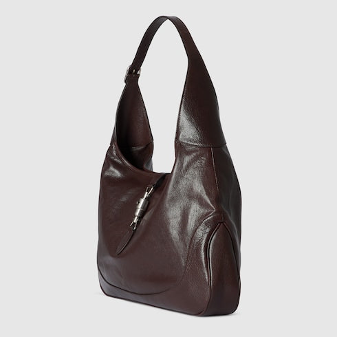 Gucci Jackie 1961 large crossbody bag - dark brown leather