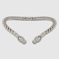 Dionysus collar necklace - palladium-toned brass