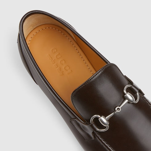 Men's Gucci Jordaan loafer - dark brown leather