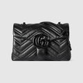 GG Marmont mini shoulder bag - black leather