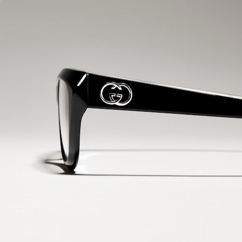 Geometric optical frame - black