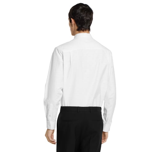 GG Oxford cotton shirt - white
