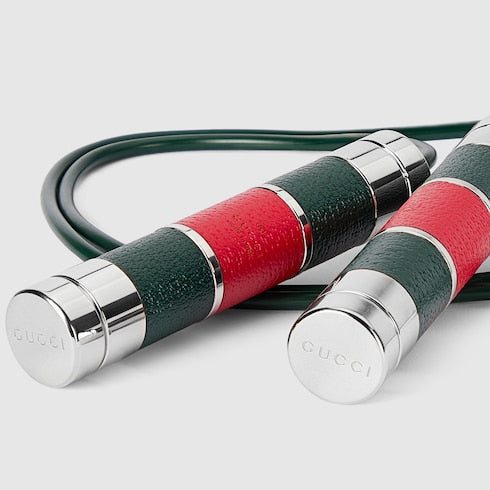 Jump rope with case - green
