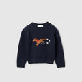Baby wool sweater - dark blue